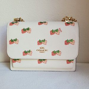 2022 Coach Klare Crossbody With Strawberry Print CB599